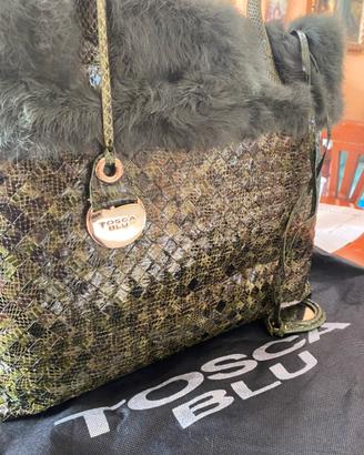 Borsa tosca BLUE vintage exotic