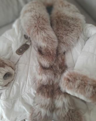 giacca con collo in volpe