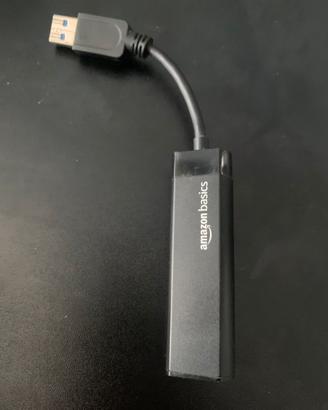 AmazonBasics Adattatore USB 3.0 a Lan RJ45 gigabit