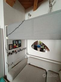 Letto a soppalco con materasso ikea