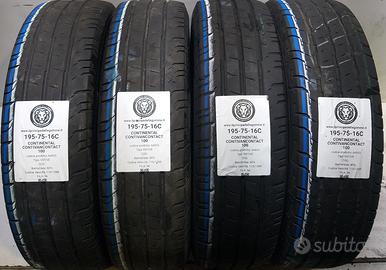 4 GOMME 195 75 16C CONTINENTAL A64953