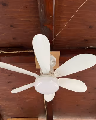 Ventilatore da soffitto con luce regolabile