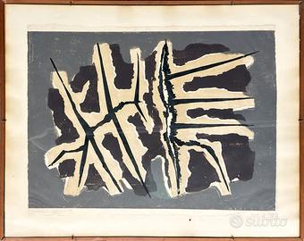 Marcello Guasti pittore quadro Xilografia n. 12