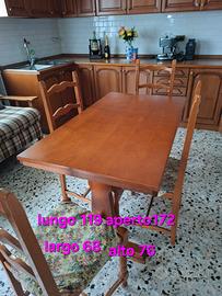 Tavolo allungabile 4 sedie in Ciliegio