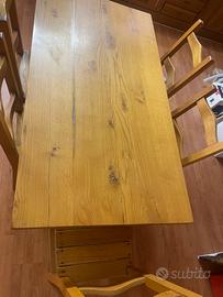 Tavolo rettangolare  in legno massello