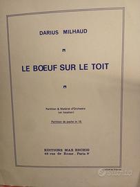D.Milhaud - Le Boeuf sur le toit  Partition.