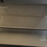 Carrellino argento con ruote porta pc/server