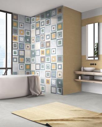 Piastrella 25x75 Decoro Nuance Vari Colori Savoia
