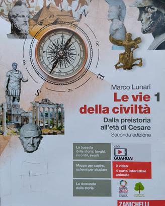Libro Le vie della civiltà 1+Atlante 9788808920164