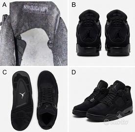 Air Jordan 4 Retro Black Cat - Taglia 44 / US 10
