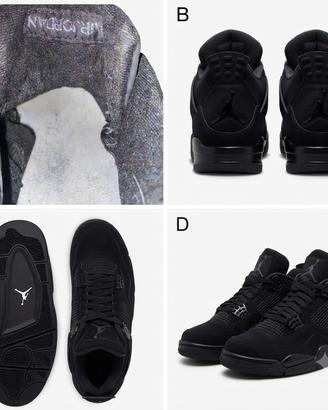 Air Jordan 4 Retro Black Cat - Taglia 44 / US 10