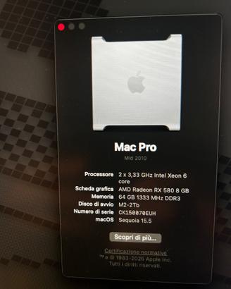 Mac Pro 5,1 Mid 2010 potenziato