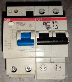 Magnetotermico Differenziale ABB DDA202 + S201 C10