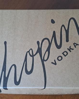 cofanetto bottiglie vodka Chopin