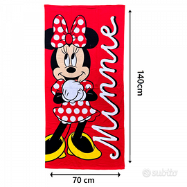 TELO MARE DISNEY MINNIE IN MICROFIBRA CM 140X70