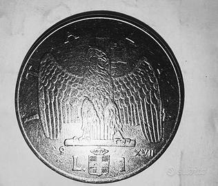 Moneta da 1 Lira del 1939