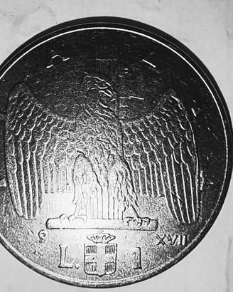 Moneta da 1 Lira del 1939