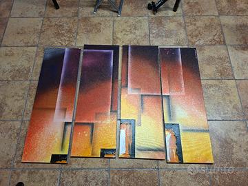 tela acrilico astratto 120x90