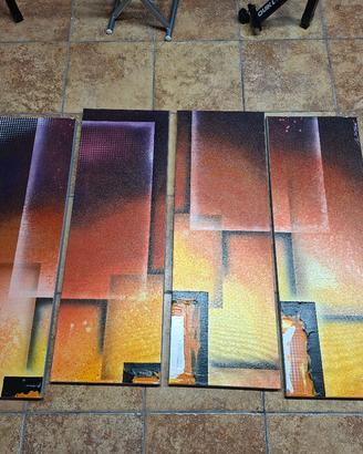 tela acrilico astratto 120x90