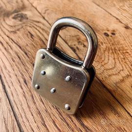 Lucchetto Vintage Con Chiave - Piccolo, In Metallo, Per Scatole, Diari, Borsette, Argento - Foto 7