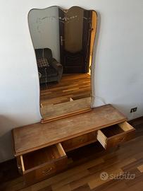 Mobile con specchiera petineuse vintage