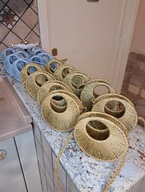 borse in lurex fatte a mano 12 cm