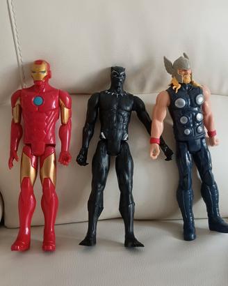 Lotto 3 action figure personaggi  Marvel