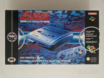 super nintendo snes versione pal GIG boxata 