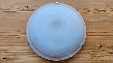FAN EUROPE Plafoniera vetro bianco E27 30X30X8CM