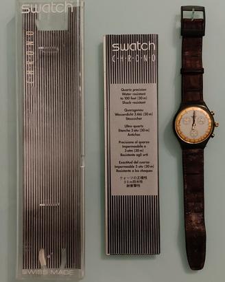 Swatch Chrono Goldfinger SCM100 (1991) Box