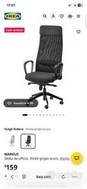Sedia ufficio Markus ikea