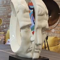 Scultura moderna testa busto Ambienti Glamour