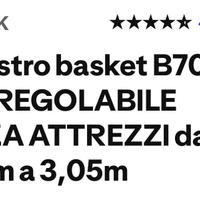 Canestro pro 700 regolabile