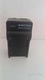 Caricabatterie digitale Patona per fotocamere.