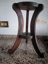 Antico sgabello alzatina legno tabournet