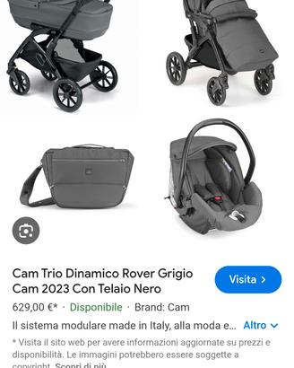 Trio Cam Rover Grigio 