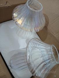 Nihome set di 2 vasi iridescenti forma fungo