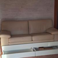 Divano con contenitore (due cassetti)