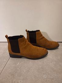 STIVALETTI CAMOSCIO CUOIO