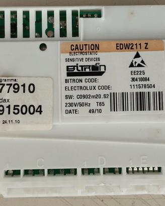 Scheda Elettronica Lavastoviglie REX RTI 720AP
