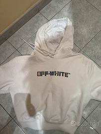 Felpa off white bianca