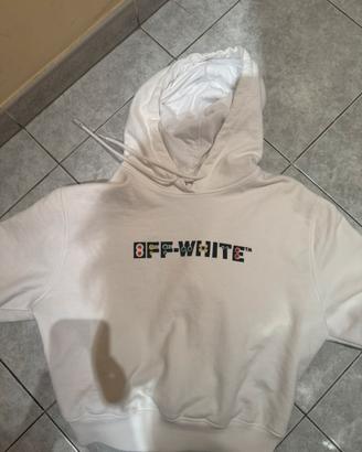 Felpa off white bianca