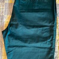 Pantaloni eleganti Hermés color petrolio