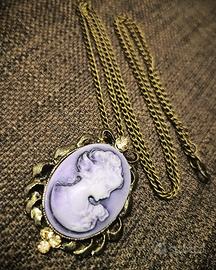 Collana Ciondolo Cammeo Victorian Gothic