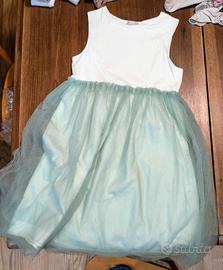 vestito pizzo e tulle marca seeds taglia 10 anni