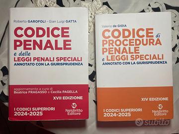 Codice Penale e di Procedura penale esame avvocato