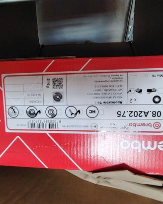 2 x dischi freno Brembo 08.A202.75