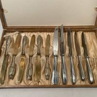 Set coltelli in argento 10pz vintage