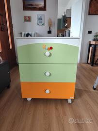 fasciatoio con cassettiera 