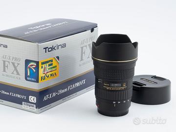 Tokina AT-X 16-28mm f/2.8 Pro FX per Canon